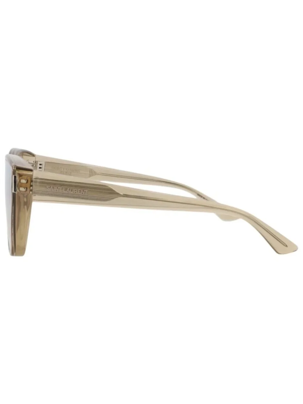 New Saint Laurent Women's Eyeglasses Cat Eye Yellow Yellow Brown